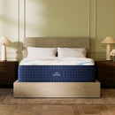 DreamCloud Premier 13" Cal King Mattress - Luxury Gel Memory Foam White/Blue - Like New