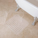 YJ Bath Mat for Tub Bath Soft Non-Slip Drain Holes Suction Cups B08RRVYMNC - Brand New