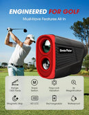 BIRDIEPULSE GOLF RANGEFINDER WITH SLOPE MAGNET 1300Y RANGE FINDER GOLF - BLACK - Like New