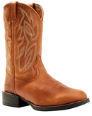 B09YNV3TWK Justin Men's Rendon Sorrell Western Boot Round Brown Size 9 - Brand New