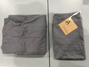 AMAZON 100% ORGANIC COTTON 2 STANDARD PILLOW CASES - GRAY - Like New