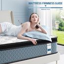 CRYSTLI QUEEN MATTRESS NAIVEER CRYSTLI 12" MEMORY FOAM - WHITE/ BLUE - Brand New