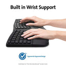 Kensington Pro Fit Ergonomic Wireless Keyboard Bluetooth K75401US - Black - Like New