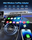 VNILRGLE WIRELESS CARPLAY ADAPTER FOR APPLE IPHONE MINI DESIGN - DARK GRAY - Like New
