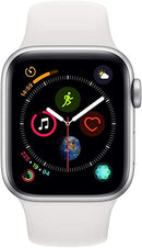 For Parts: Apple Watch Series 4 GPS 40mm Silver Case MU642LL/A - CRACKED SCREEN/LCD