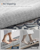 SONGMICS HOME AREA RUG, 8X10 FT, NON-SLIP, TRADITIONAL VINTAGE, TAR038G01 - GRAY - Like New
