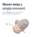 AUDIEN ATOM ONE OTC HEARING AIDS WIRELESS RECHARGEABLE FAT908 - BEIGE - Like New