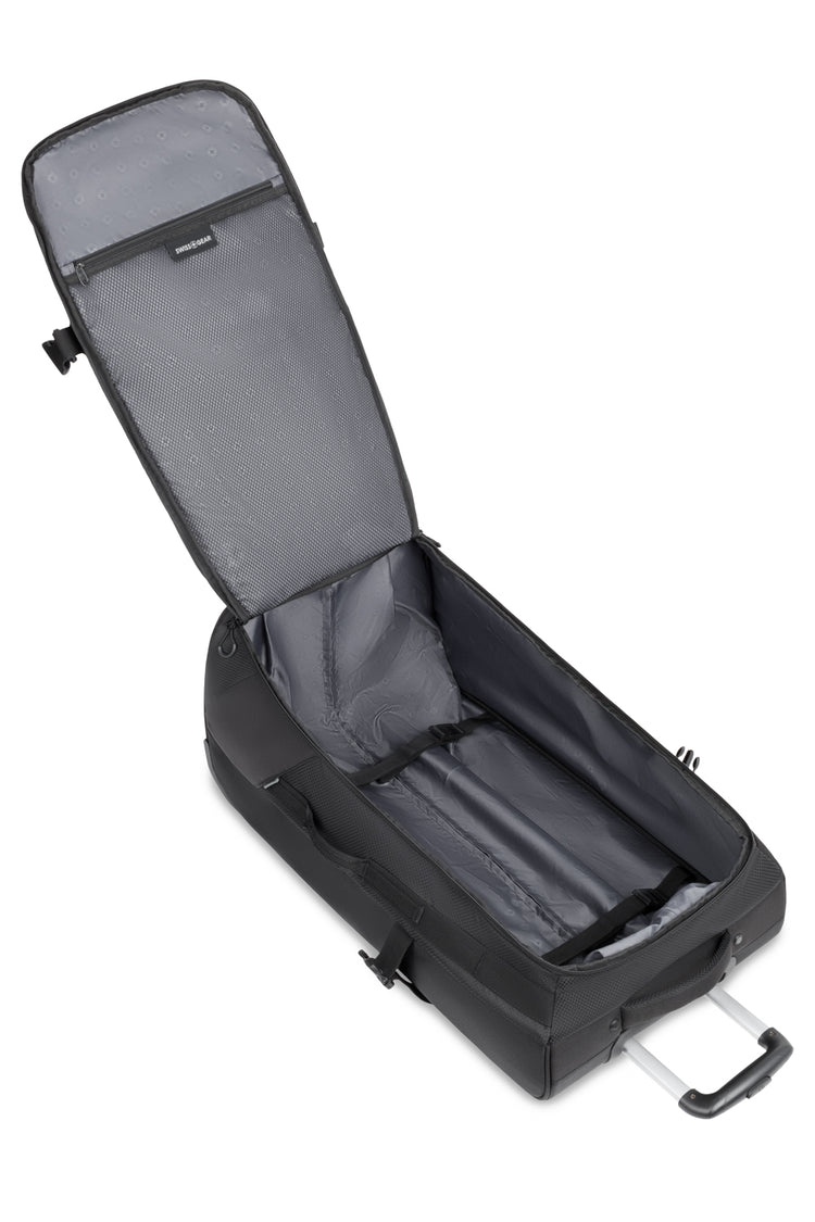 SWISS GEAR THE APEX PRO 28" DUFFEL ROLLER - BLACK - Brand New