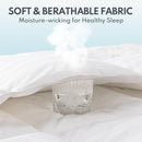 HEYCUZI DOWN FEATHER COMFORTER KING SIZE - WHITE - Like New