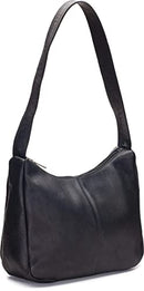 LE DONNE LEATHER URBAN HOBO PREMIUM COLOMBIAN LEATHER H-97 - BLACK - Brand New