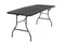 COSCO MOLDED FOLDING BANQUET TABLE W/HANDLE, 6FT, Centerfold 14678BLK1 BLACK - Like New