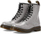 27635076 Dr. Martens Women 1460 W Patent Lamper Boot PATENT LAMPER ZINC GREY 7 Like New