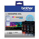 Brother Genuine LC30334PKS 4-Pack, Super High-Yield INKvestment Tank Ink - Brand New