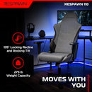Respawn 110 Gaming Chair Ergonomic Office Chair with Headrest RSP-110V3F - Gray - Like New