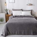Bed Blanket - Solid Plush - Silky Soft and Cozy, Twin 60 X 90, Dark Grey - Brand New