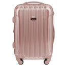 KENSIE 20" "ALMA" CARRY-ON TSA-LOCK SPINNER LUGGAGE TD-57920 - ROSE GOLD - Brand New