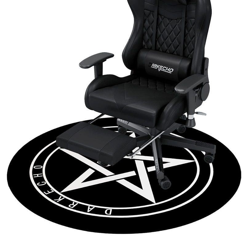 Darkecho Mat for Carpeted and Hardwood Floor,Pentacle Gaming Chair Mat - BLACK - Like New