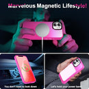 VLANXIE UPGRADED MAGNETIC IPHONE 12/IPHONE 12 CASE MAGSFE MILITARY - HOT PINK Like New