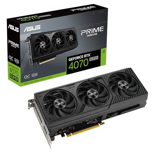 ASUS THE SFF-READY PRIME GEFORCE RTX 4070 SUPER OC EDITION 12GB GDDR6X - BLACK - Like New