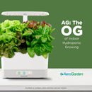 AEROGARDEN HARVEST INDOOR GARDEN HYDROPONIC SYSTEM WITH LED GROW LIGHT - WHITE - Like New