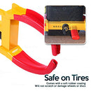 ZONETECH Wheel Lock Security Tire Clamp, 2 Pack - Red/Yellow - Like New