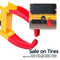 ZONETECH Wheel Lock Security Tire Clamp, 2 Pack - Red/Yellow - Like New