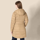AMAZON ESSENTIALS WOMENS LIGHTWEIGHT WATER RESISTANT HOODED PUFFER COAT - XS - Like New