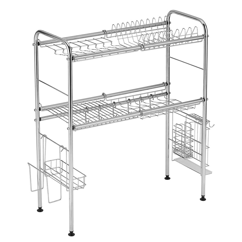 AMAZON BASICS 26-INCH OVER THE SINK 2-TIER DISH DRYING RACK AB-KA500 Like New