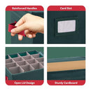 ELF STOR ORNAMENT STORAGE BOX- 12” (L) x 12” (W) x 12” (H) - 83-DT5022 - GREEN - Brand New