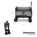 RADIO FLYER THE BEAST MVP WAGON HEAVY DUTY FOLDING COLLAPSIBLE 3992 - GRAY - Like New