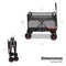 RADIO FLYER THE BEAST MVP WAGON HEAVY DUTY FOLDING COLLAPSIBLE 3992 - GRAY - Like New