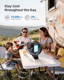 OPOLAR CLIP ON FAN | 10000 MAH RECHARGEABLE BATTERY, 8 INCH - BLACK - Like New