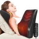 OMASSA SHIATSU NECK MASSAGER WITH HEAT, 3D KNEADING BACK MASSAGE PILLOW - BLACK - Brand New