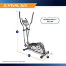 MARCY MAGNETIC ELLIPTICAL TRAINER CARDIO WORKOUT MACHINE NS-40501E - GRAY - Like New