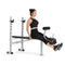 WEIDER PLATINUM STANDARD WEIGHT BENCH FIXED UPRIGHTS LEG DEVELOPER - BLACK - Like New