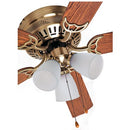 Boston Harbor 555706 CF-78049L Hugger Ceiling Fan 3 Light, Brown - Brand New