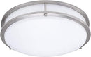 Lunabode LED Double Ring Dimmable LED Ceiling Light, Flush Mount, Porch & Room - Brand New