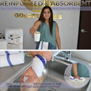 GOLD TEXTILES 120PC New Cotton Blend White Restaurant Bar Mops Kitchen Towels - Brand New