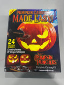 PUMPKIN PUNCHERS PUMPKIN CARVING KIT 24PCS - STAINLESS STEEL - Like New