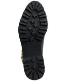 KARL LAGERFELD PARIS WOMEN'S LUG BOTTOM PIERSON MID SHAFT BOOTS - SIZE 9 - BLACK - Brand New