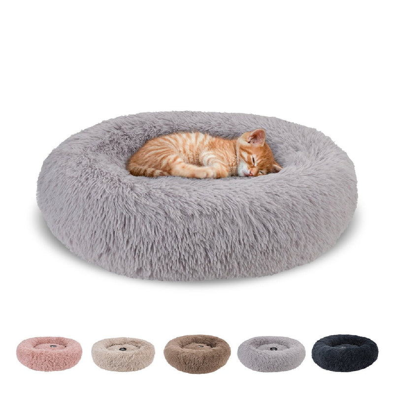 PEPPY BUDDIES CALMING DOG BED (MUSHROOM) LARGE - LIGHT GRAY - Like New