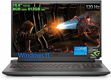 Dell G15 5520 15.6" FHD i5-12500H 16GB 512GB SSD RTX-3050 - Dark Shadow Grey - Like New
