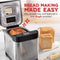 Dash Everyday Stainless Steel Bread Maker 1.5lb Loaf DBM150GBBK01 - Black Like New