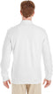 M425 Harriton Men's Pilbloc V-Neck Button Cardigan Sweater White S Like New