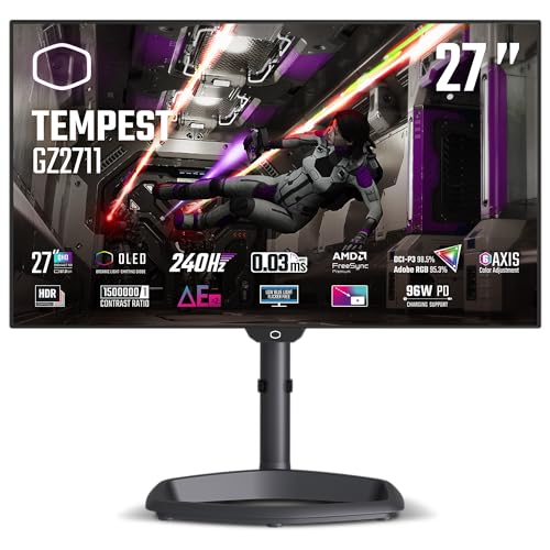 Cooler Master Tempest GZ2711 27” OLED 2K 144Hz|240Hz QHD 2560 x - Scratch & Dent