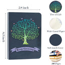 FANERY SUE TREE OF LIFE JOURNALS A5 WIDE RULED WRITING DIARY 200 PAGES - Blue - Brand New