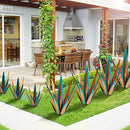 KODIBO LARGE TEQUILA RUSTIC SCULPTURE AGAVE PLANTS PATIO HOME BLUE - L - Like New
