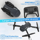 RADCLO MINI DRONE WITH CAMERA - 1080P HD FPV FOLDABLE CARRYING CASE - BLACK - Like New