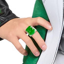 RUBIES GREEN LANTERN DELUXE KIDS BOYS COSTUME JUMPSUIT WITH FAUX JACKET -M - Brand New