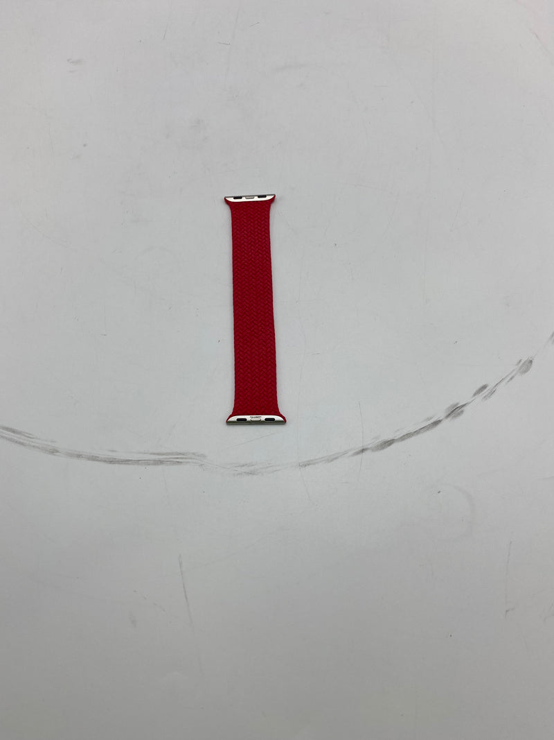 APPLE WATCH BRAIDED SOLO LOOP BAND 41MM SIZE 5 - RED - Like New